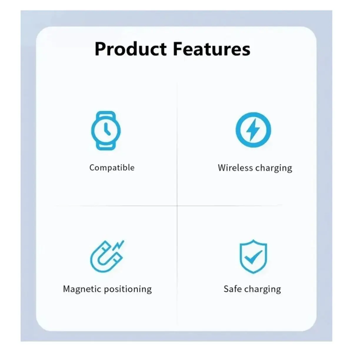 AS62 Magnetic Watch Wireless Charger for Watch 8 7 6 5 4 3 SE Ultra Dock Adapter Portable PD USB Fast Charging Station White view 6