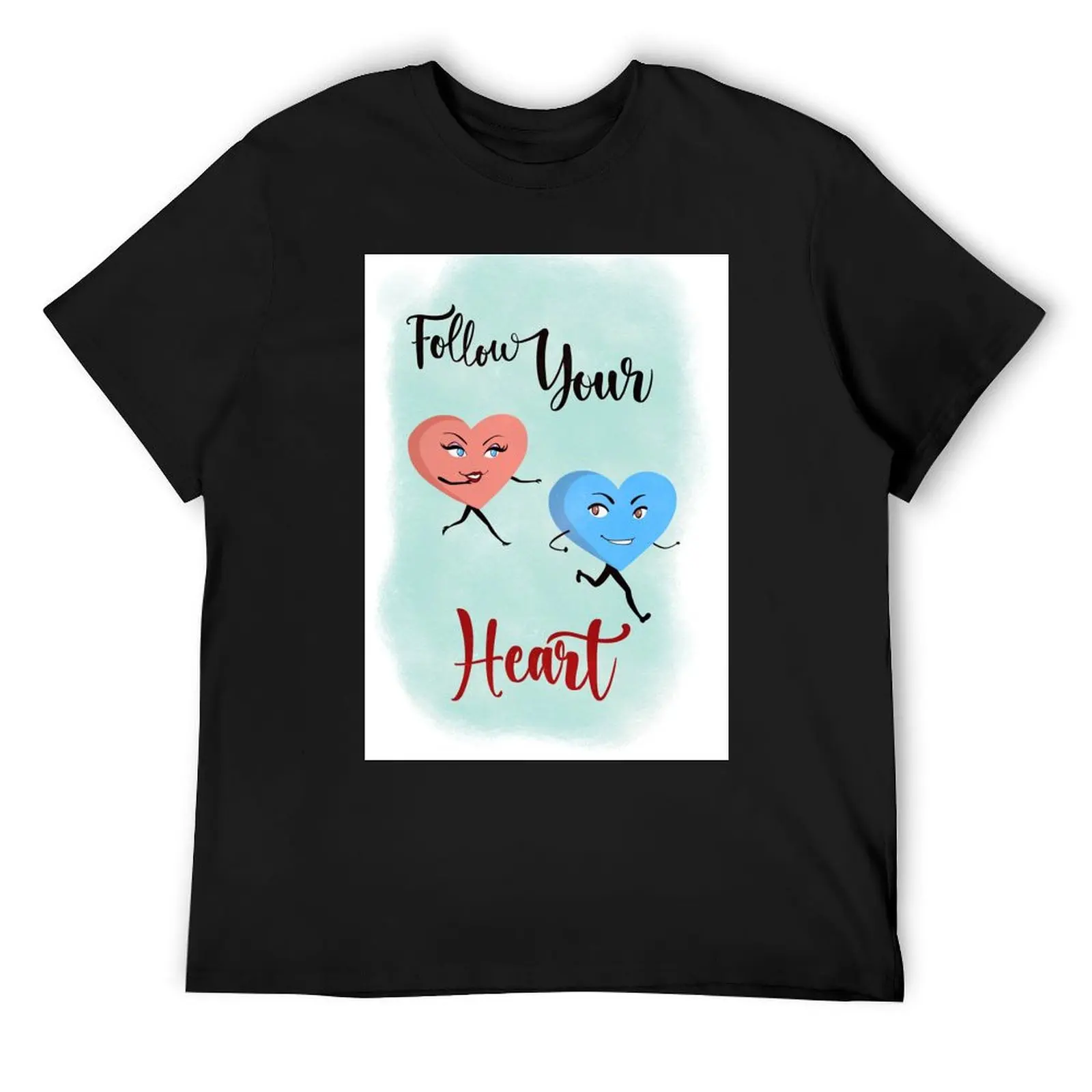

Follow Your Heart (Girl chasing Boy) T-Shirt boys animal print street wear quick drying baggy shirts t shirts for men pack
