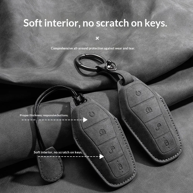

Fit For BYD Seagull Dolphin Han EV Song Pro Yuan Qin Plus Tang DMI Car Specialized Key Fob Cover Protective Case Auto