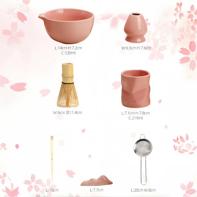 5/10 pçs conjunto de batedor matcha para iniciantes elegante madeira bambu japonês matcha chá fazendo kit com batedor titular colher peneira