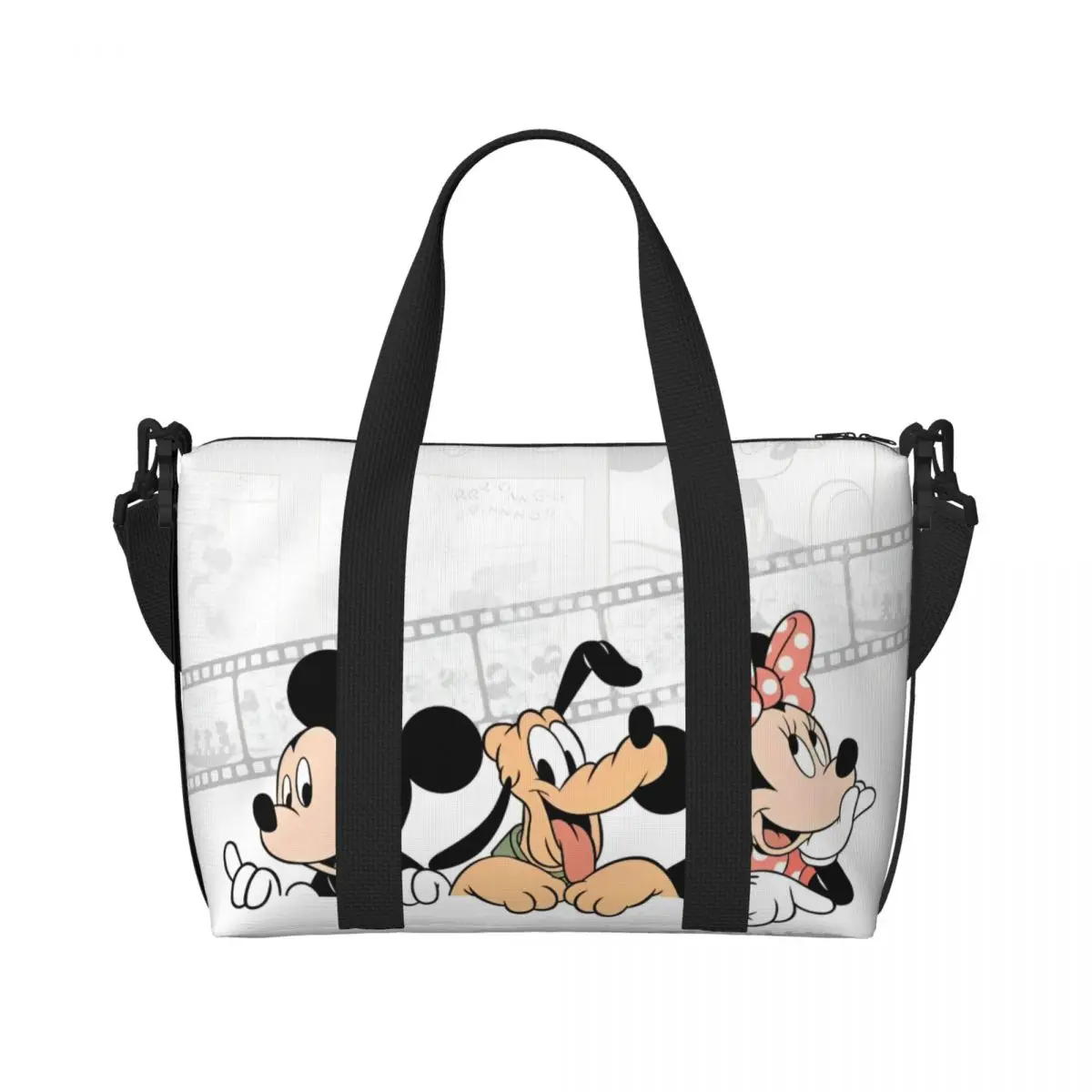 Minnie Mouse Mickey Bolso de mano grande Daliy Bolsos de mano impermeables para mujer para gimnasio