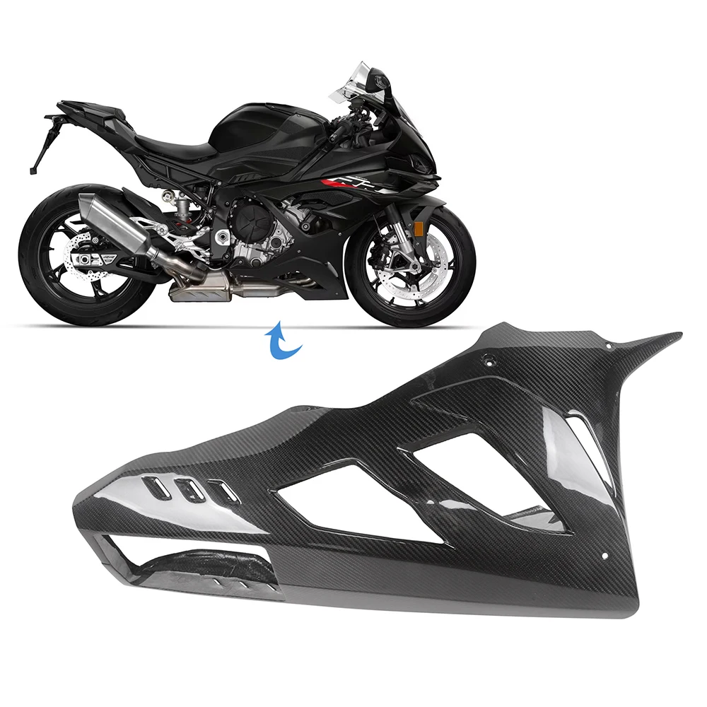 Für BMWS1000RR BMW S1000RR 2023 2024 Motorrad Zubehör Reinem Kohlenstoff Längere Bauch Pan Undertray Untere Verkleidung Kits