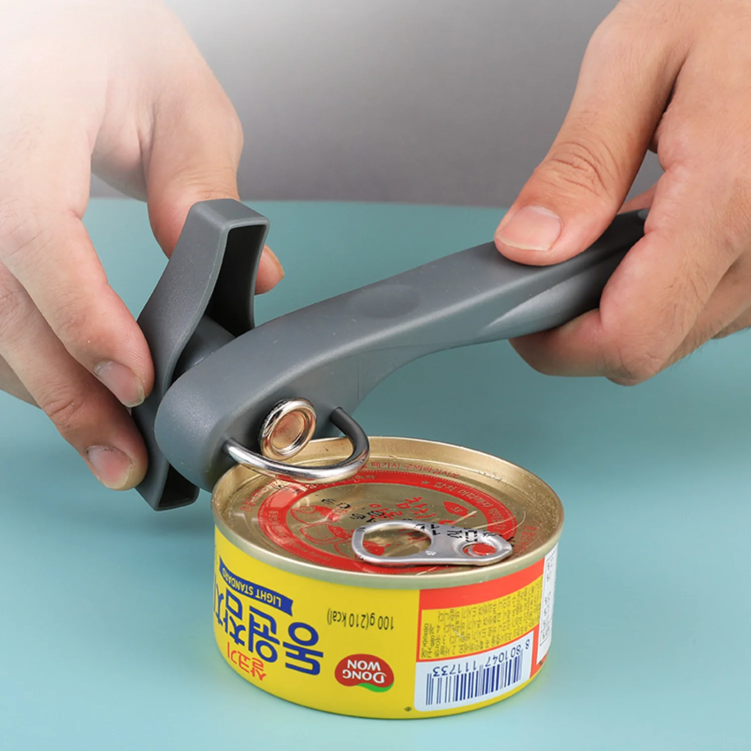 Stainless Steel Multi- Can Opener - Easy One-Handed Side Opening, Perfect For Kitchen & Restaurant Use