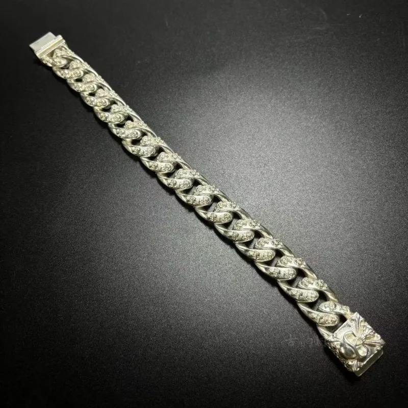 سوار الفضة التبتية سوار الموضة شخصية مجوهرات بسيطة صنعة بديعة زوجين الرجال النساء هدية