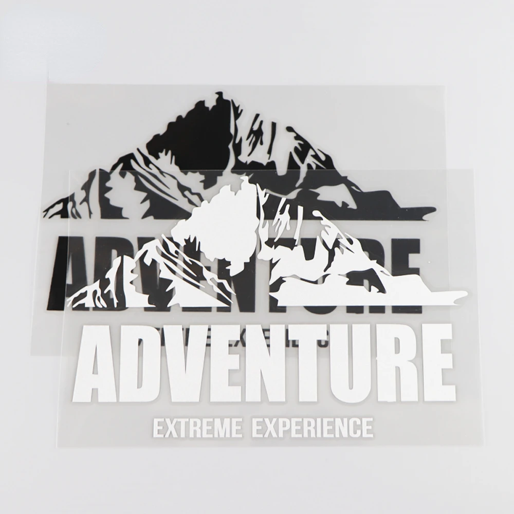 

Jpct cartoon mountain adventure experience decal for off-road vehicles, scratch sticker for waterproof cover 17 × 11CM