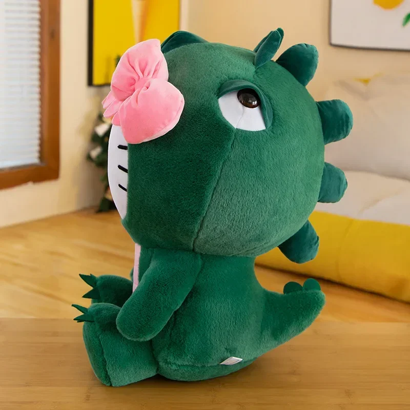 35/50/65cm Sanrio Anime Dinosaurs Hello Kitty Plush Toys Kawaii Large Pillow Cartoon Cute Comfortable Stuffed Dolls Gifts