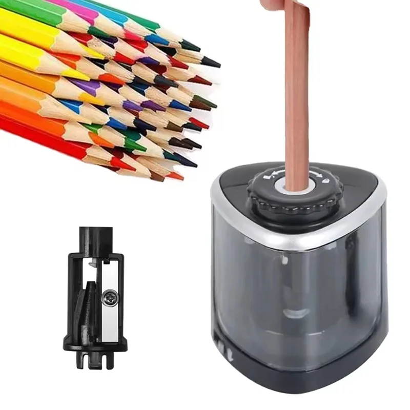 Automatic Pencil Sharpener Portable Electric Pencils Sharpener Colored Pencils Sharpener For Students School Stationery Supplies