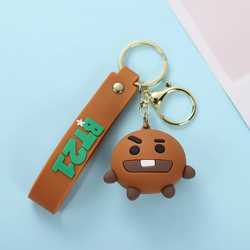 Soft Plastic Cartoon Cute Three-dimensional Pvc Soft Plastic Key Chain Key Ring Ring Bag Hanging Creative Gifts