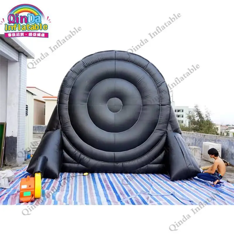 4m 0.55 Mm PVC Inflatable Dart Board For Sale ,inflatable Football Dart Board Game With Air Blower And Sticky Soccer