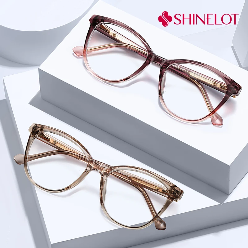 92605 Montura de gafas duradera Retro para mujer, protección ocular femenina elegante, gafas de estilo maduro de grado médico