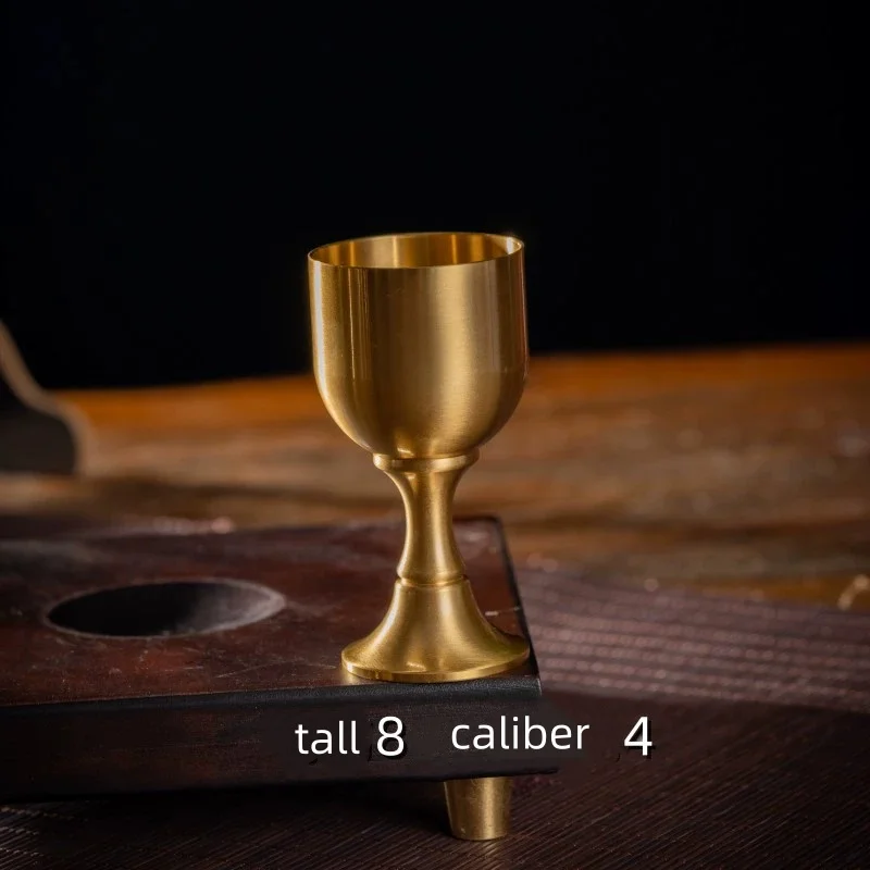 النحاس النقي كأس الكأس كوكتيل كأس النبيذ الزجاجي النحاس المشروبات النحاس كأس معدني الخمور بهلوان لتزيين المنزل الطرف #2