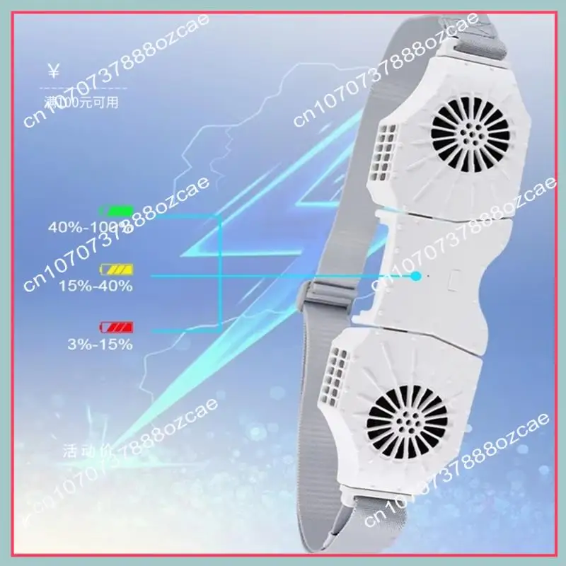 Ventilador de cintura recargable A26P con tecnología de circulación de aire Ideal para actividades al aire libre
