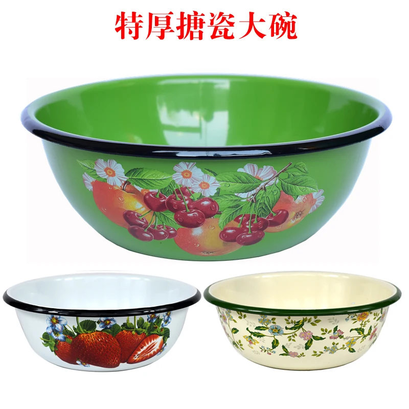 Bols assiettes plateaux bassin en émail Non toxique moderne avec 35 motifs pour la décoration de lavage à la maison appel artistique en émail fabriqué à la main