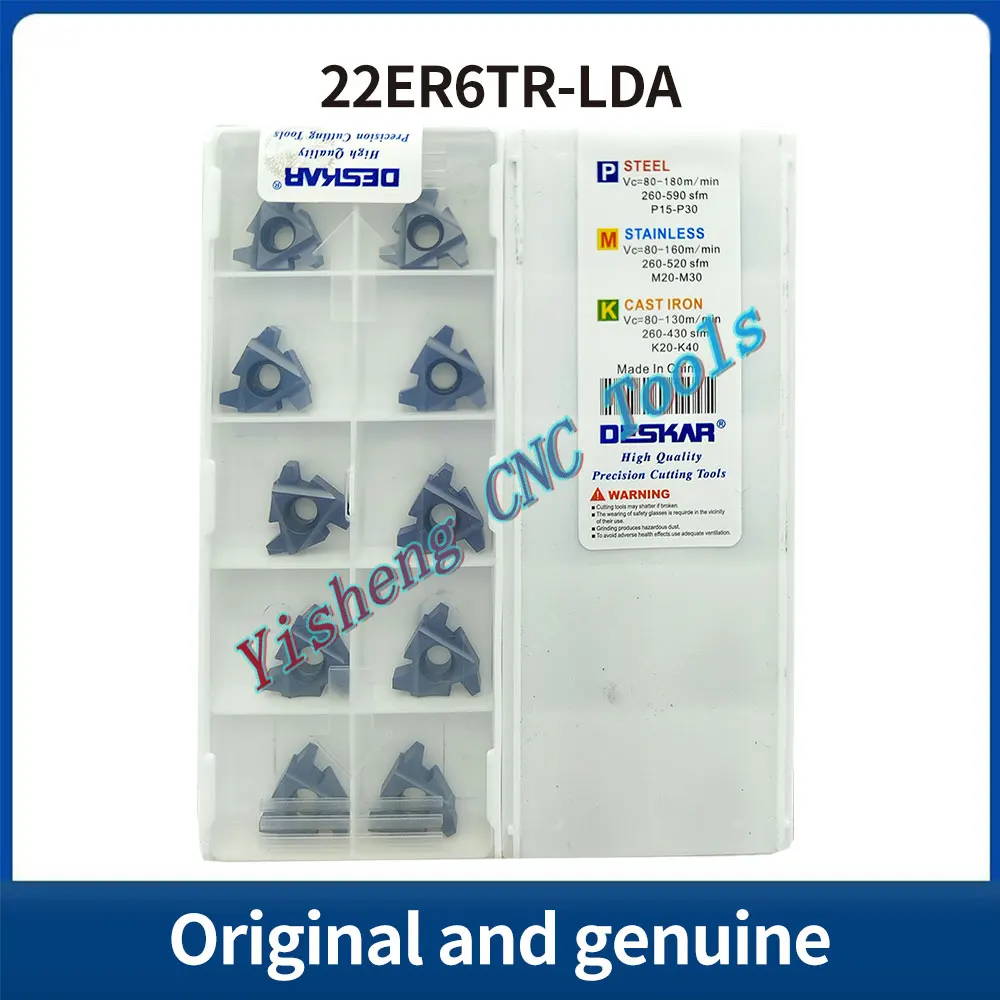 

DESKAR 100% Original 22ER4TR 22ER5TR 22ER6TR LDA LDC CNC cutting tool indexable threading carbide insert