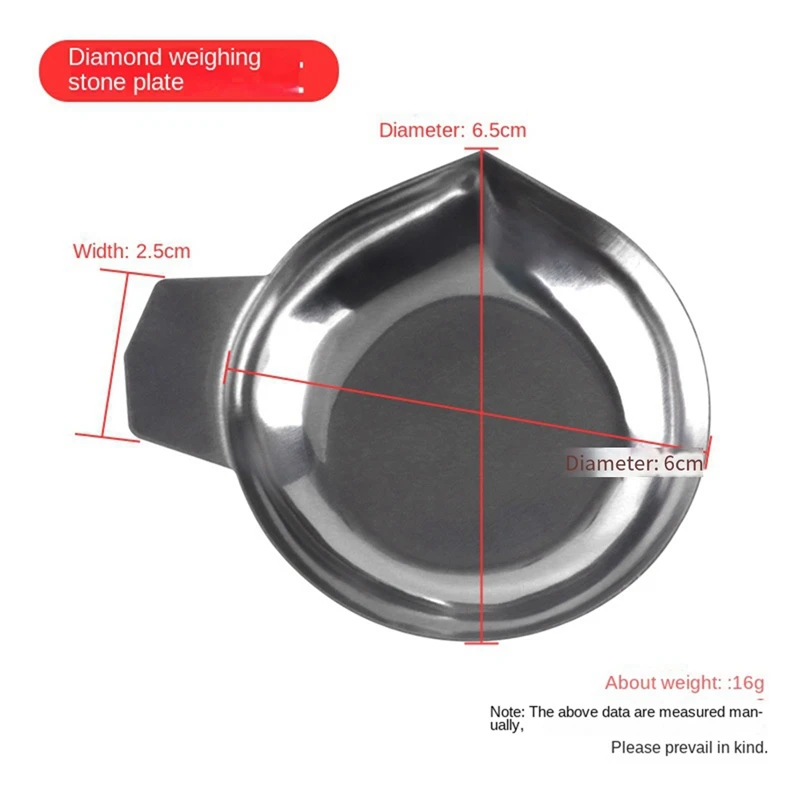 Weigh Boats Scale 2Pcs Weighing Boats Stainless Steel Scale Tray Weighing Plate Lab Dish Containers Weight Tray