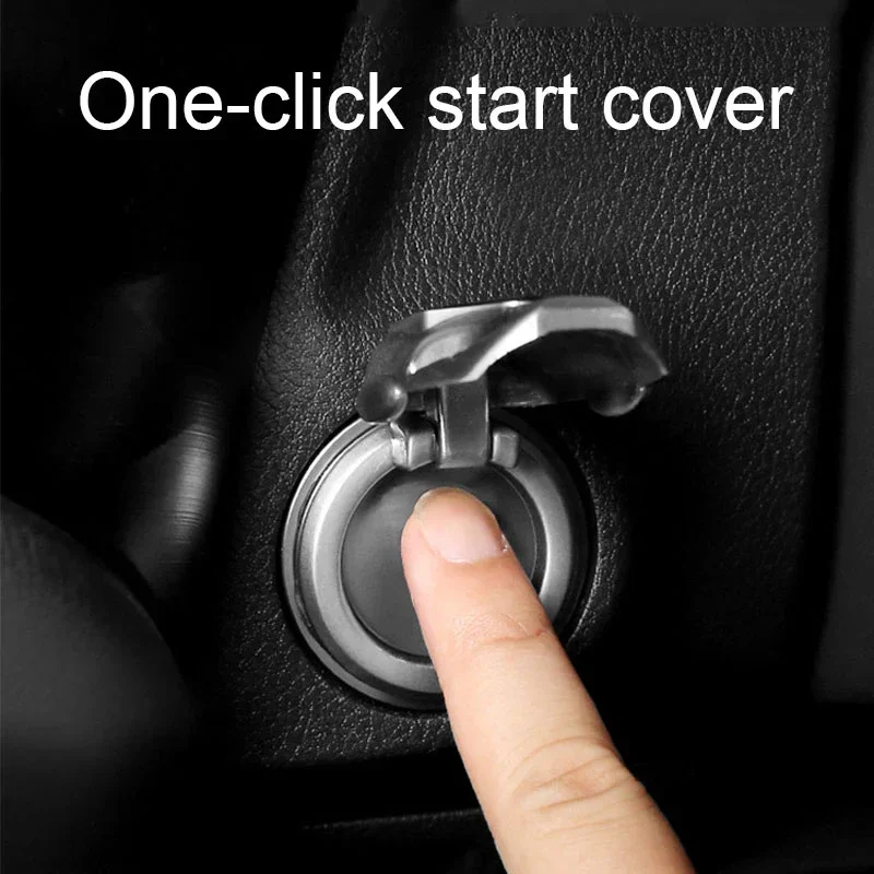 Car Accessories One-click Start Button Sticker Protection Cover Decals For Hyundai N Nline Tucson Kona Sonata Veloster i20 i30 view 5