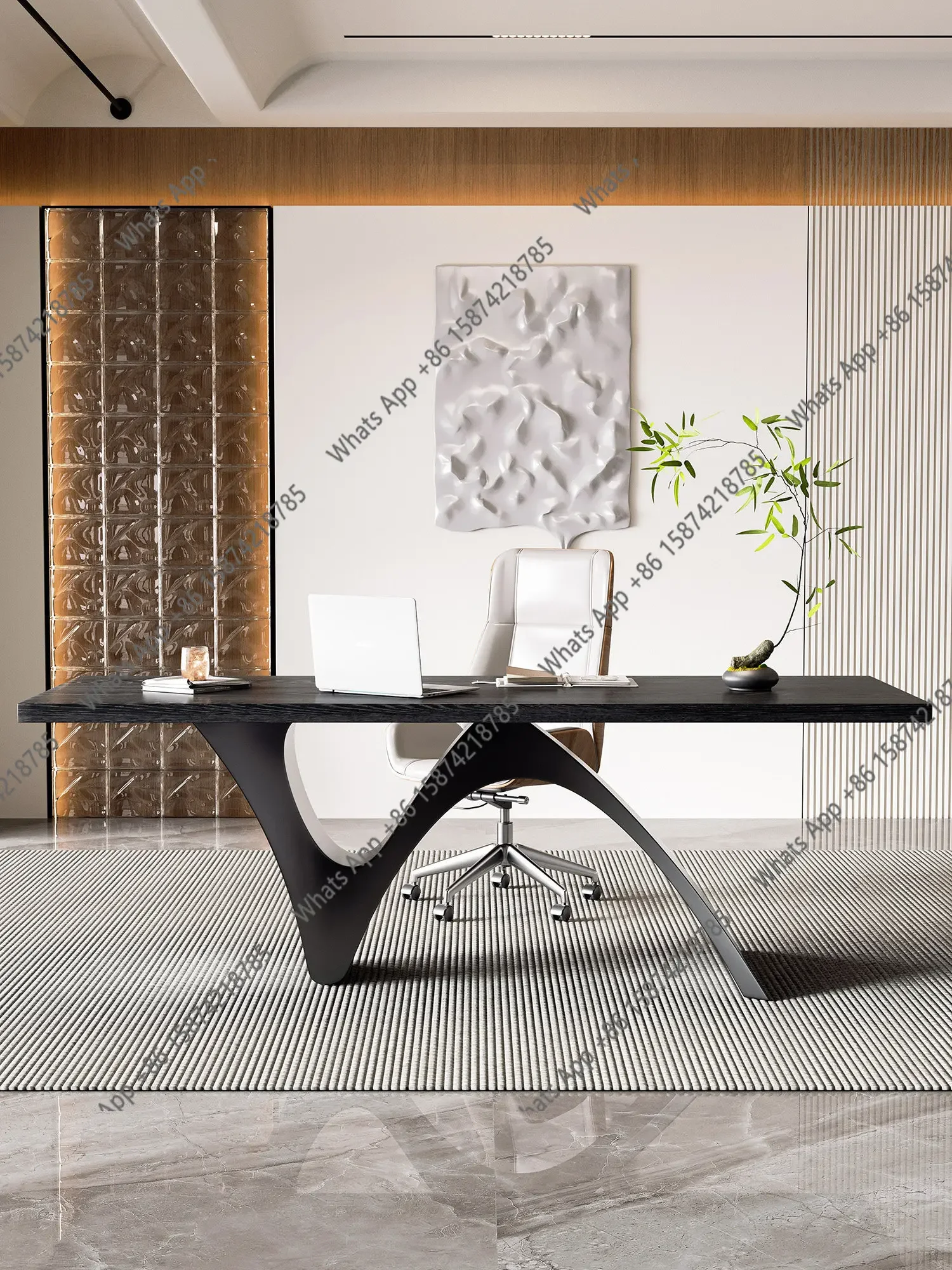 

Итальянский офисный стол KK из массива дерева, небольшой, для руководителя, отдельный, для бизнеса, современный, простой, элитный, минималистичный