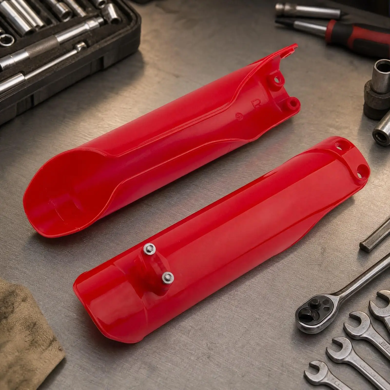 Plastic Motorcycle Front Fork Protector for WP Suspension All Terrain Bike Full Coverage Mud Guard Debris Shield