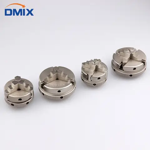 DMIX K01-50 K01-63 K02-50 K02-63 4 조 셀프 센터링 3 조 셀프 센터링 수동 스크롤 미니 목재 선반 척