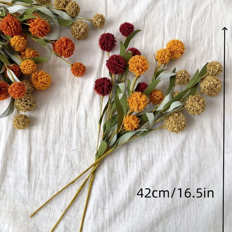 1 Stück 42cm Getrocknete Gänseblümchen Künstliche Blumenköpfe Heimdekoration Gartenornament DIY Hochzeitsdekoration Outdoor-Party-Zubehör – Detail 2