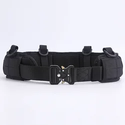 Heavy Duty Tactical Belt with Quick-Release Buckle - Adjustable Utility Belt for Outdoor, Hiking, and Survival