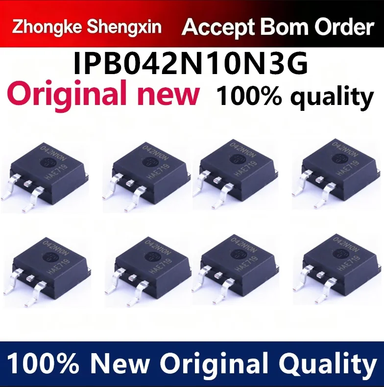 （5pcs-100pcs）Brand new original IPB042N10N3G silk screen 042N10N TO263 100V100A N-channel MOS tube