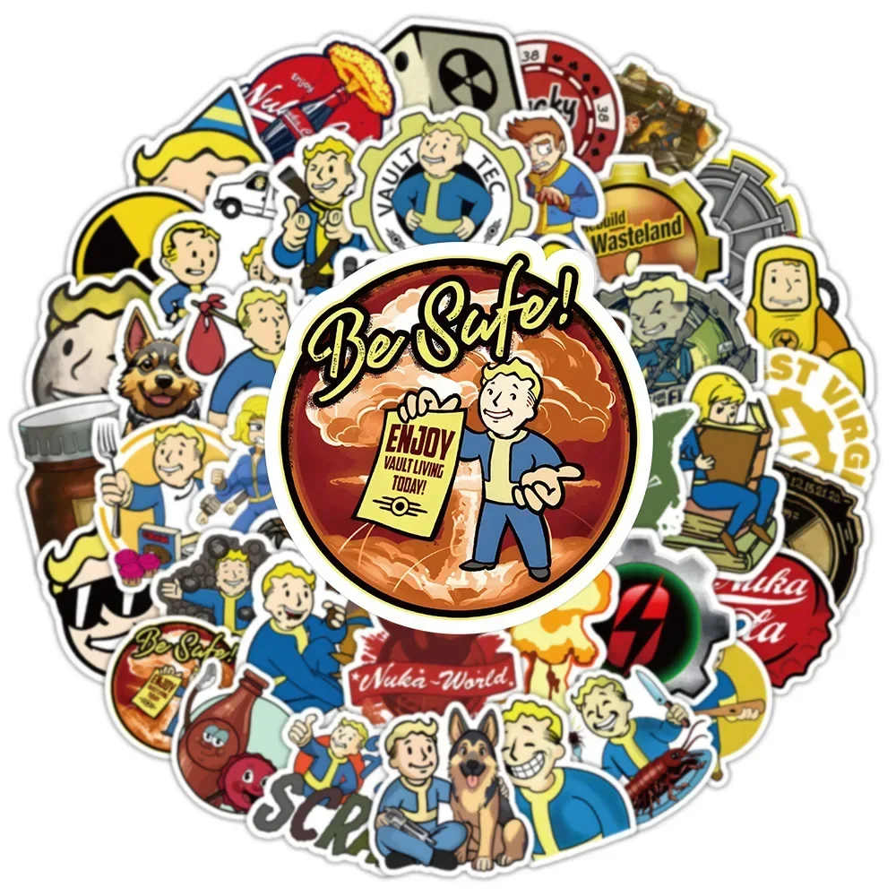 100 قطعة لعبة لعب الأدوار قبو إشعاعي رائع ديكور لوح التزلج صندوق أدوات السيارة ملصق الكمبيوتر