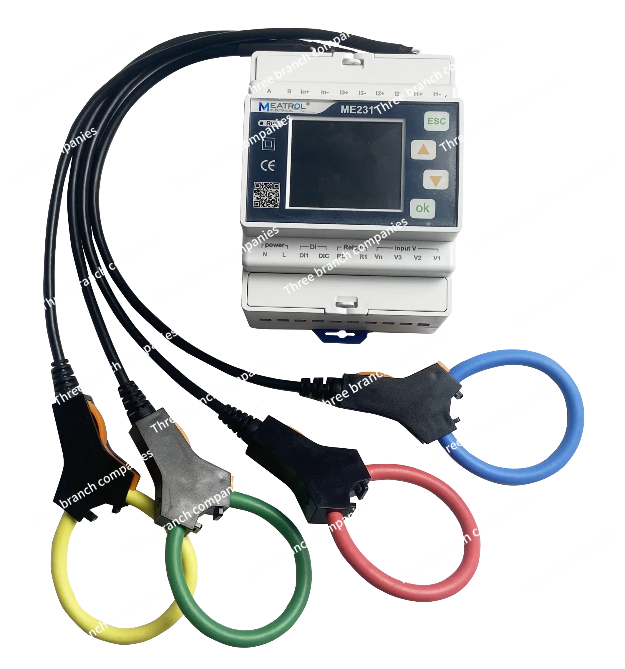 High Quality Rogowski Coil 333mV Split Core CT Connected RS485 Modbus RTU Energy Meter