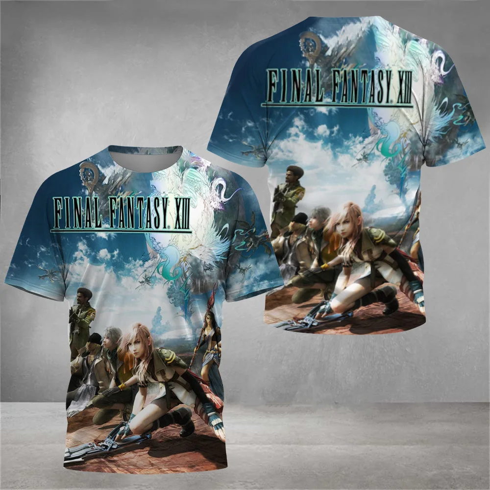 New Hot Sale Final Fantasy Full Print T-shirts 3D Men/Women Stylish Oversized Short sleeve Tee Shirt Casual Harajuku Streetwear