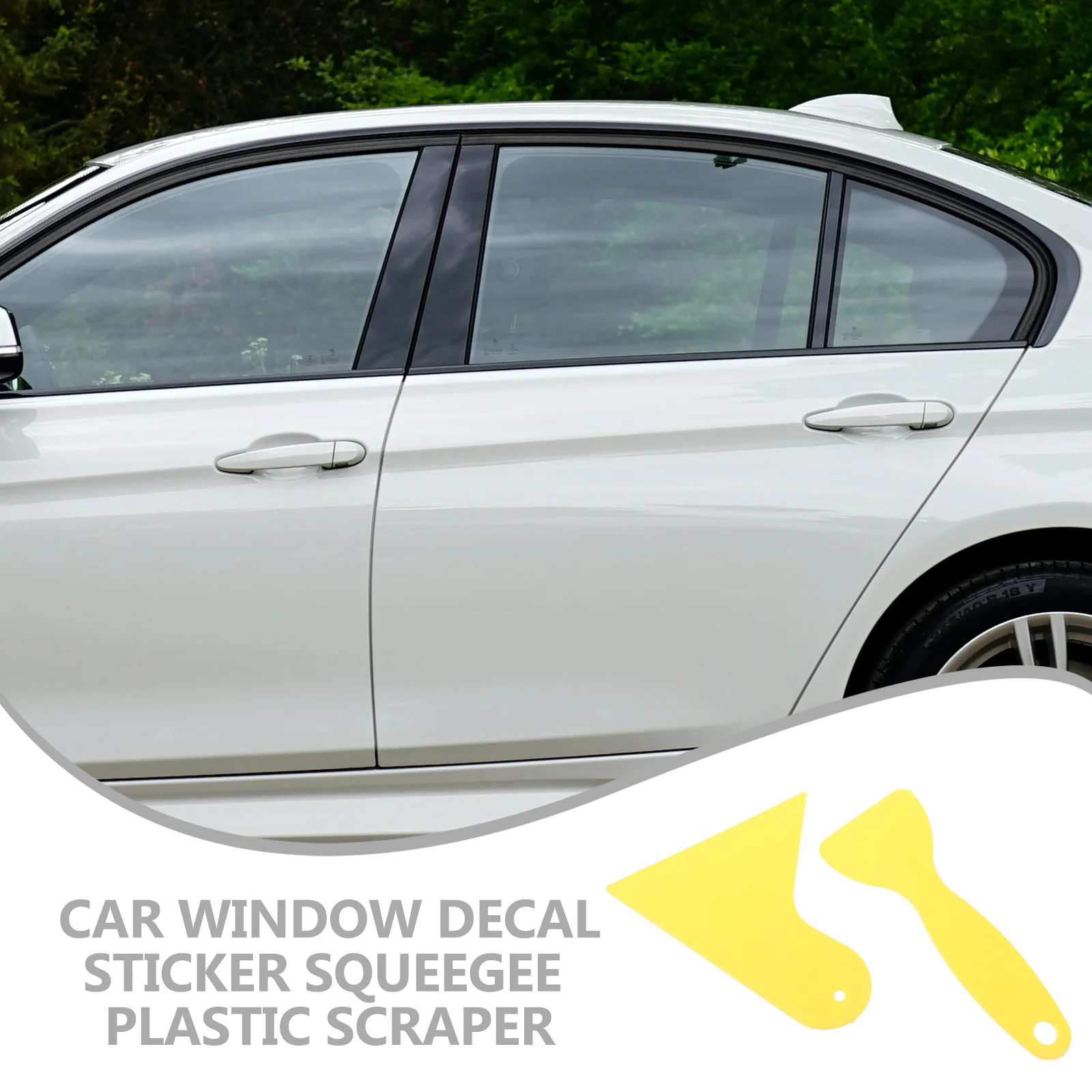 

4Pcs Auto Film Squeegee Professional Plastic Scraper for Car Vinyl Wrap Window Sticker Application Tools Dust Water Removal