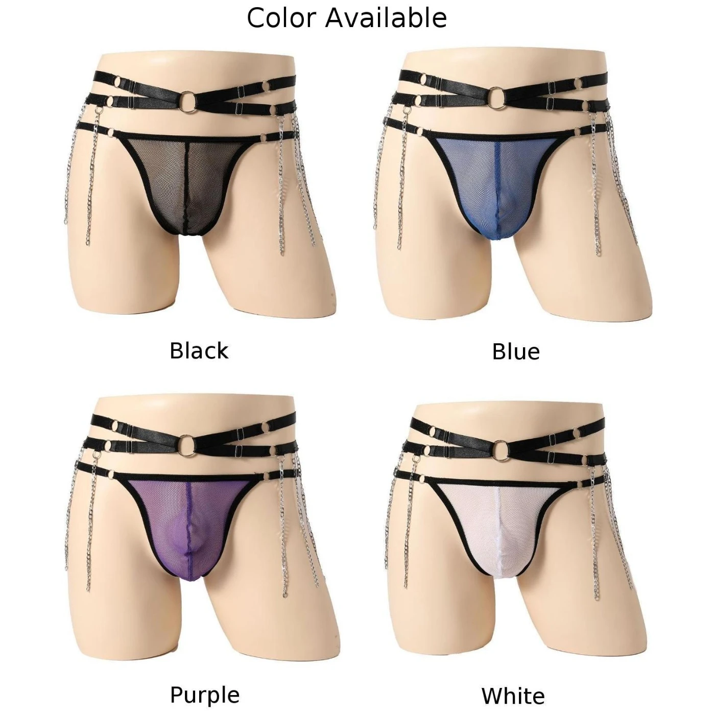 Hot Bikini Hombre Lingerie Mens Mesh Bugle Pouch Thong See-through Pouch G-string Briefs Underwear T-back Panties Nightwear