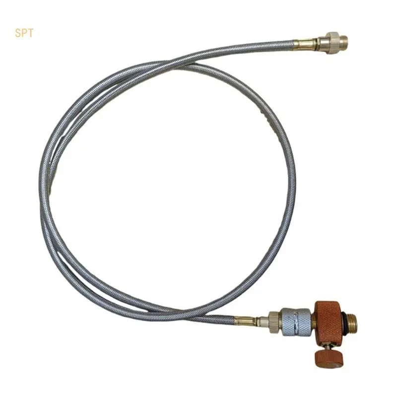 Furnaces Connector Split Type Gas Filling Adapter Gas Cylinder Camping Supply 714F