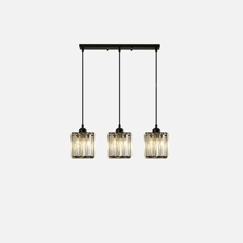 Lustre de salle à manger à trois têtes : luxe léger nordique minimaliste moderne, nouveau design tendance, adapté pour salle à manger, table et bar