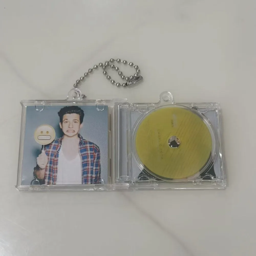 Custom Mini CD Album Keychain for Charlie Puth, Star Support Record NFC Pendant Free Shipping - view 2