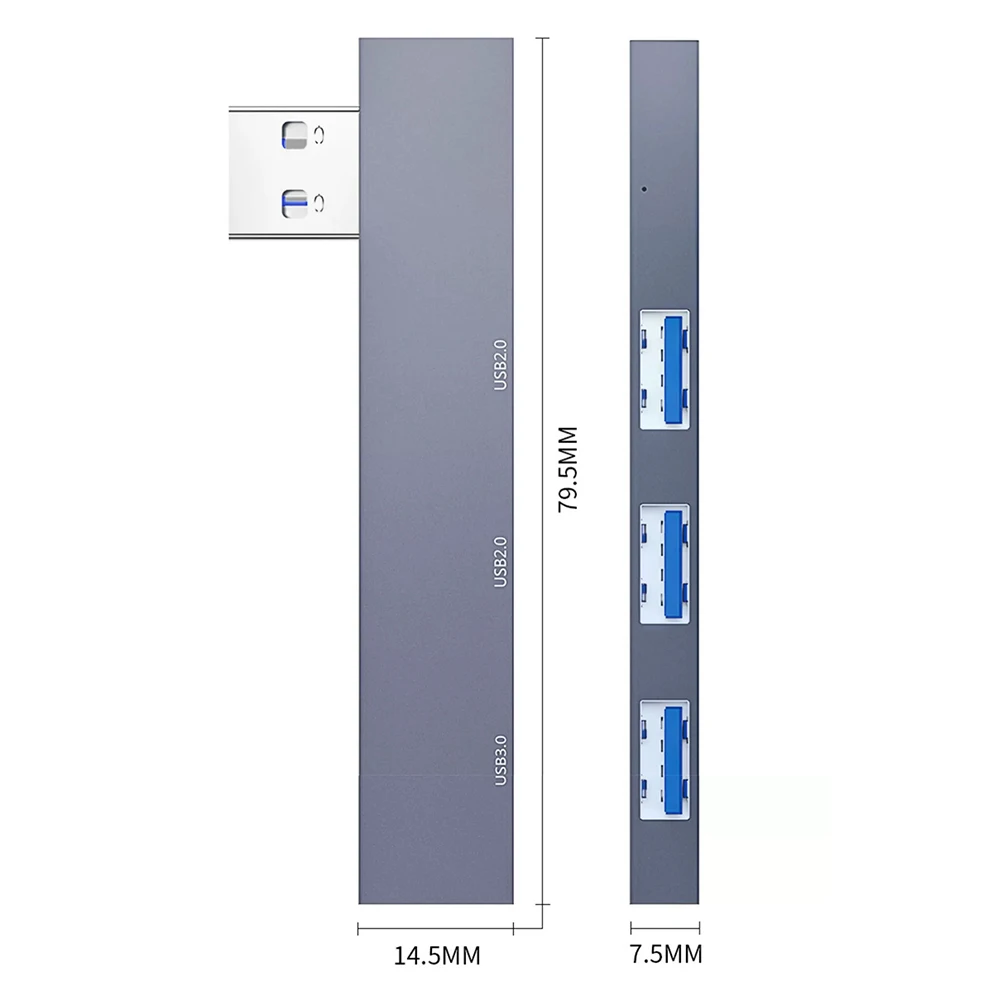 4 In 1 Type C USB C HUB 3.0 3 Port Multi USB Splitter OTG Adapter For Xiaomi Lenovo Macbook Pro Air Laptop Computer Accessories