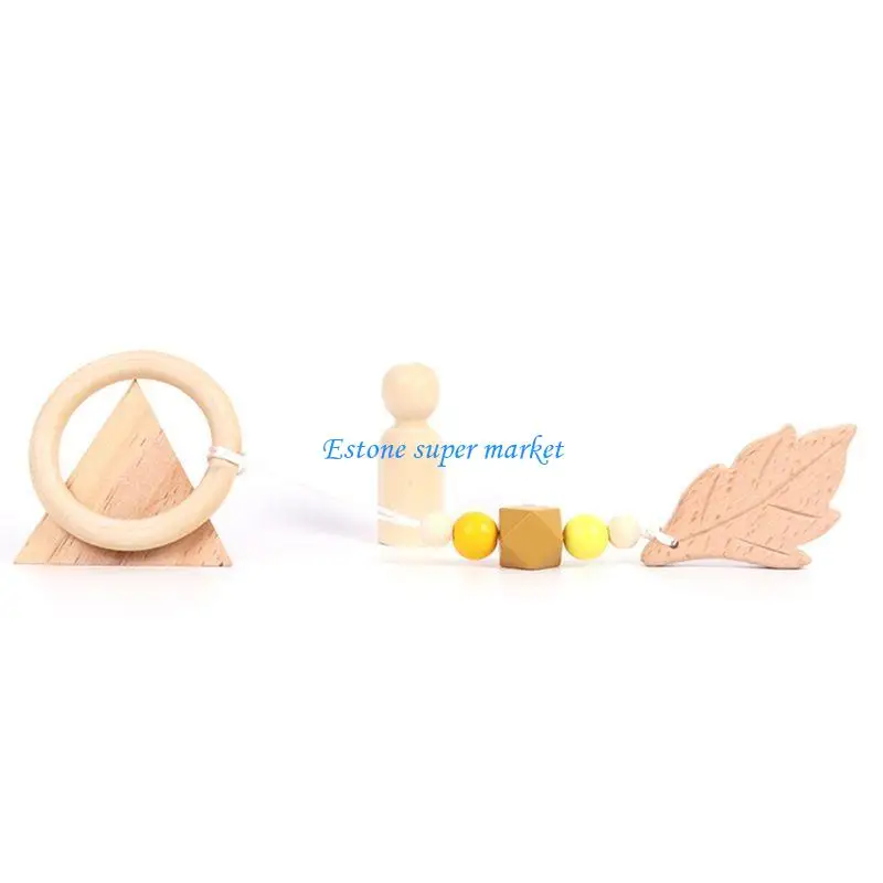 

090B 4 Pcs/Set Baby Sensory Stroller Ornaments Rattle for Play Gym Frame Activity Hanging Pendants Fitness Rack Decorati
