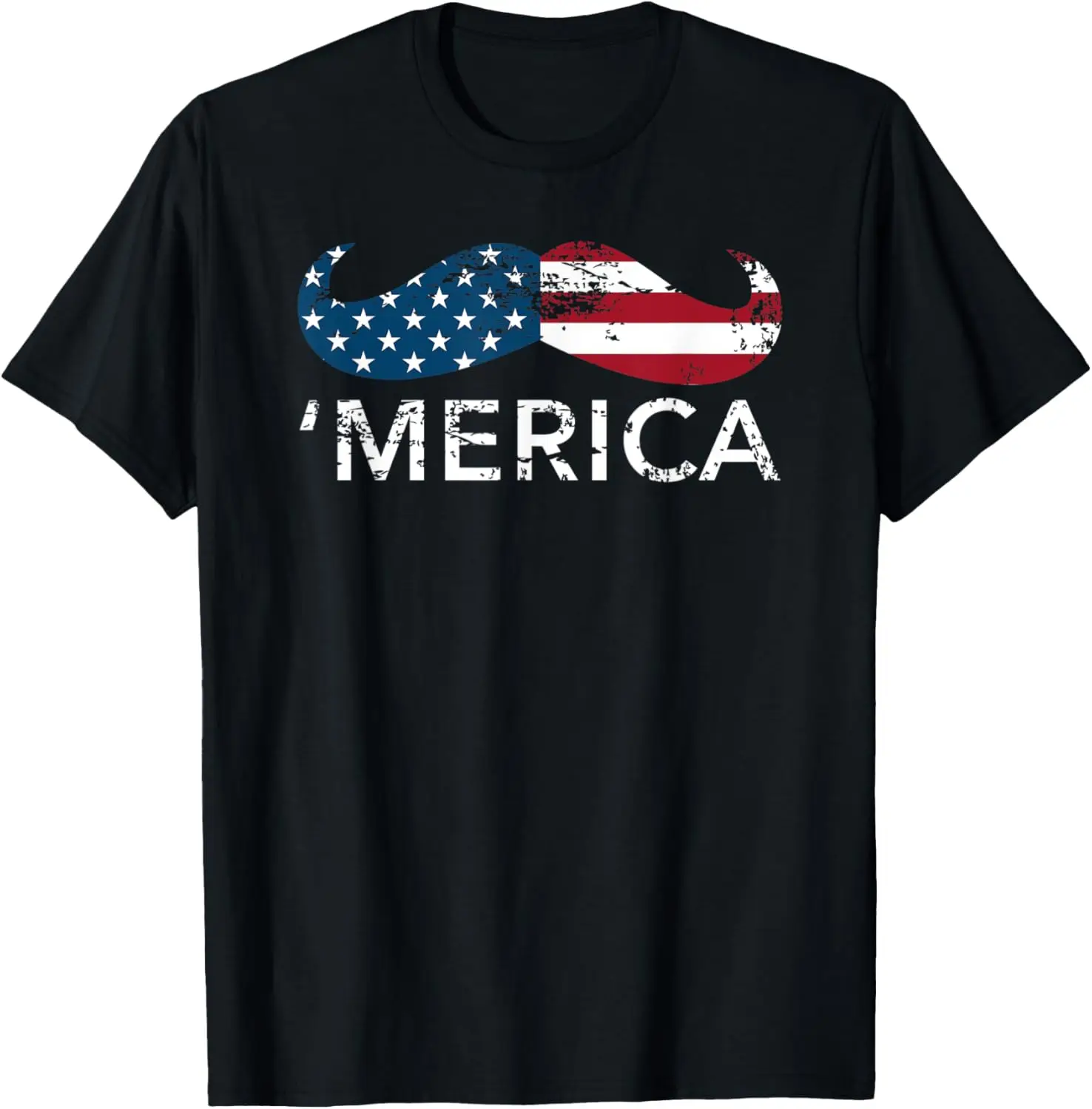 

'Merica mustache Patriotic Memorial Day tee shirt