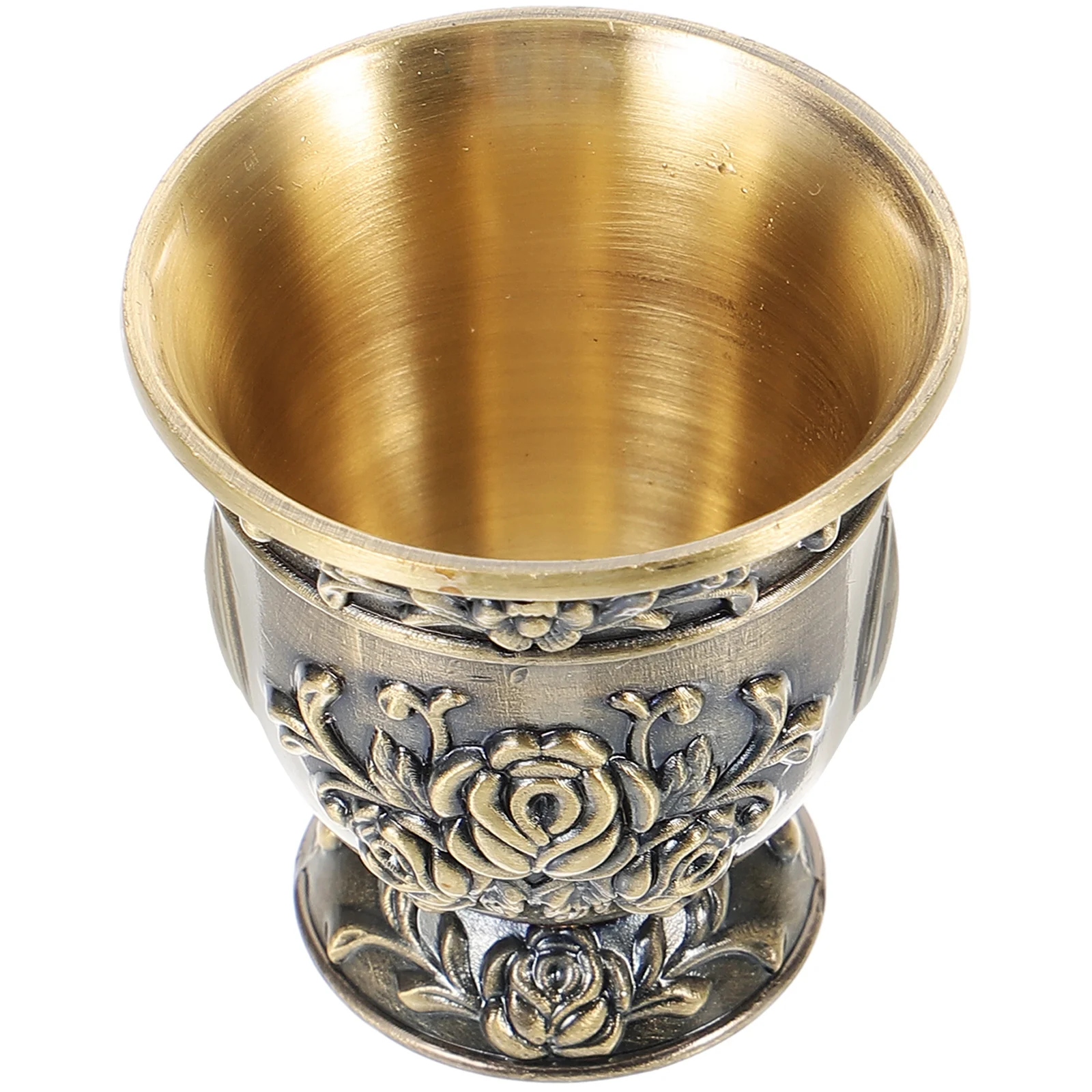 

Bronze Tea Cup Vintage Metal Drinking Mug Smooth Rim Stable Material Ideal for Tea Party Wedding Banquet Drinks