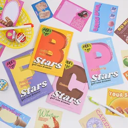 50Pcs Cherry Star Cake Korean Memo Pad Message Notes Paper DIY Scrapbook Material Decoration Notepad Stationery School Supplies