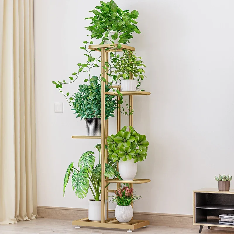 Bamboo 5 / 6  Tier  Plant Stand Rack Multiple Flower Pot Holder Shelf Indoor Outdoor Planter Display Shelving Unit for Patio