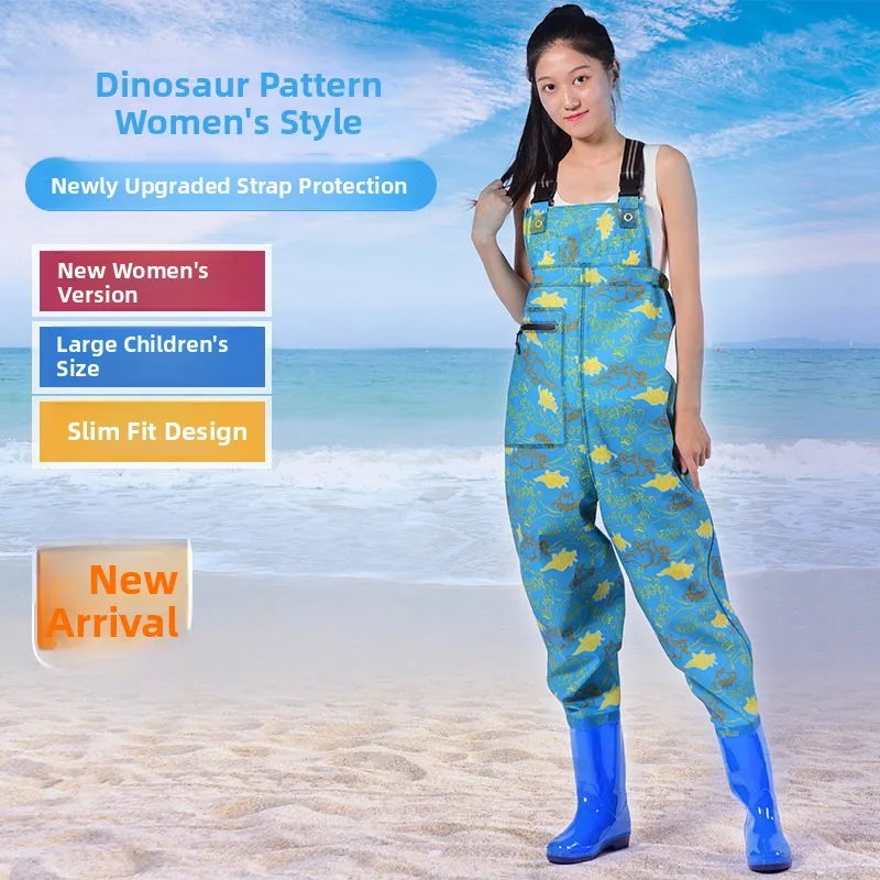 adult-waterproof-overalls-seafood-gathering-beach-rain-boots-unisex-fishing-pants-four-seasons-universal-pvc-material