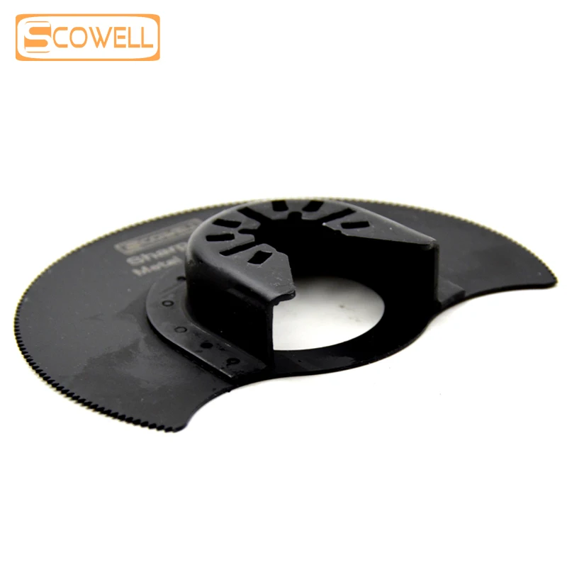 SCOWELL-Oscilante Multi Ferramenta Saw Blade, Half Circle Segmento Mergulhar, Mudança Rápida, a maioria da Máquina Marca, DIY Ferramentas Peças, 88 milímetros