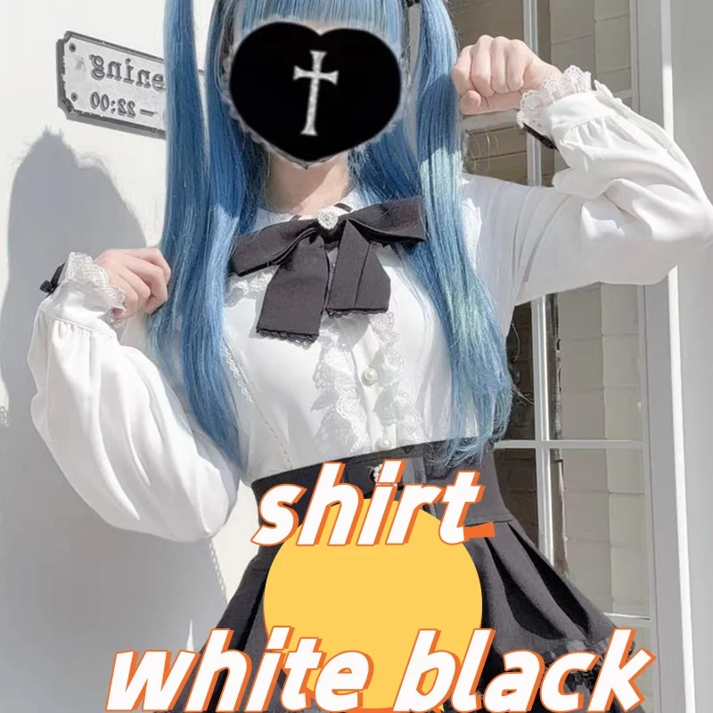 white black shirt