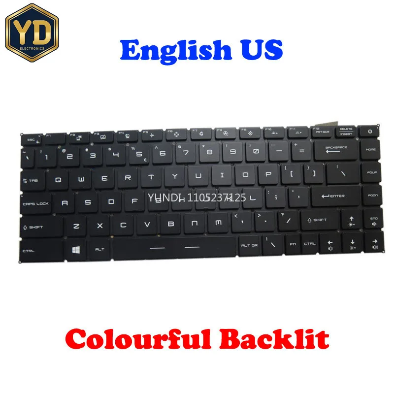 YD Per Key RGB/RGB/No Backlit UK US Keyboard For MSI GE66 Raider 10SE 10SF 10SGS 10UE 10UG 10UH 11UE 11UG 11UH 12U 12UE 12UH 12U