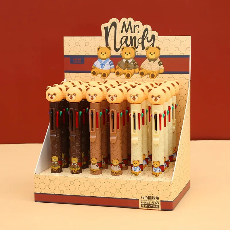 

24 шт. иллюстратор Xiong ZF2673 8-цветный пресс шариковая ручка пакет