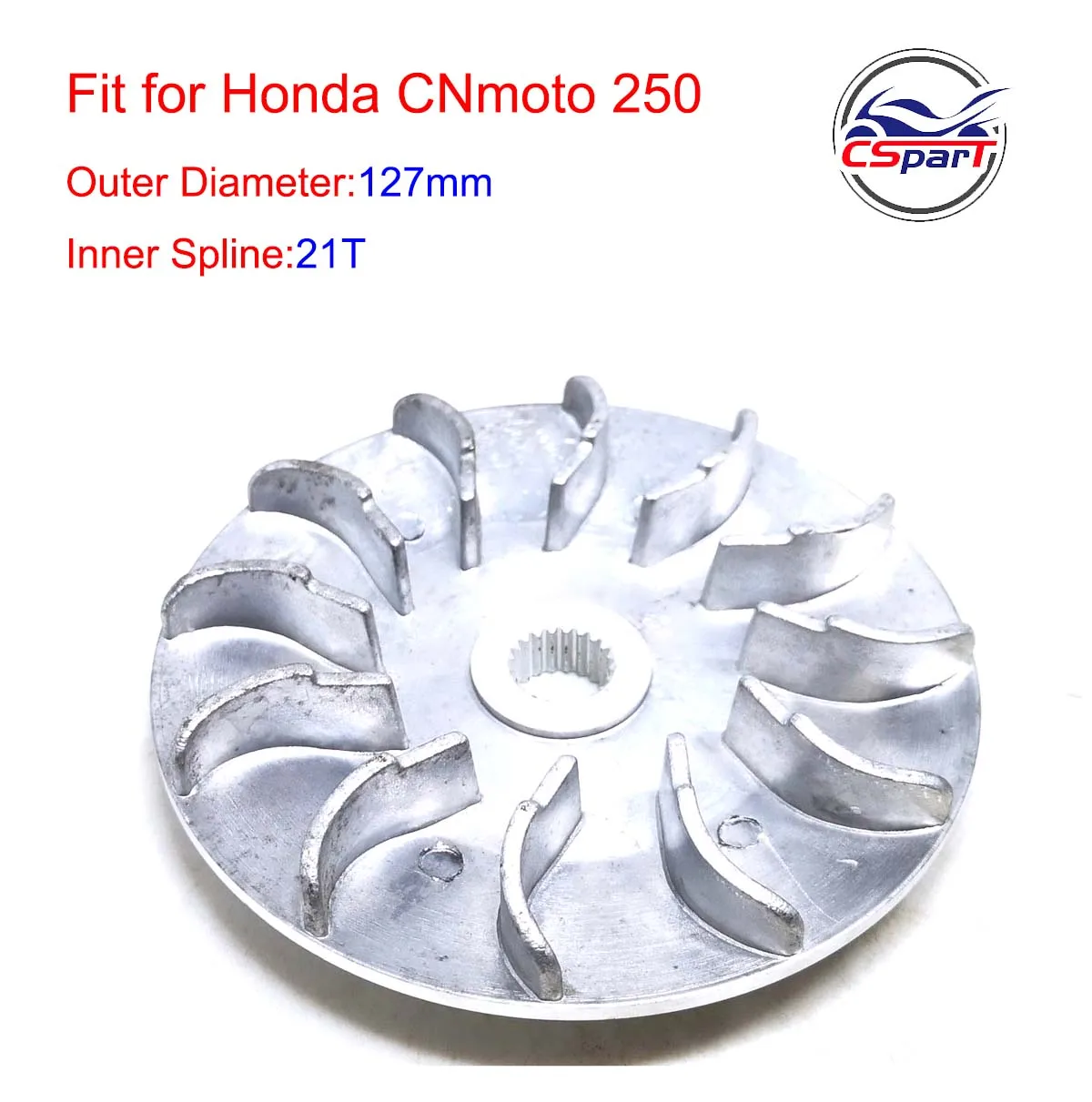 128MM 138MM 21T CVT Variator Fan CN250 CF250 250CC 172MM V3 V5 Baja Baotian Kazuma Kinroad Dune Taotao Buggy ATV Scooter
