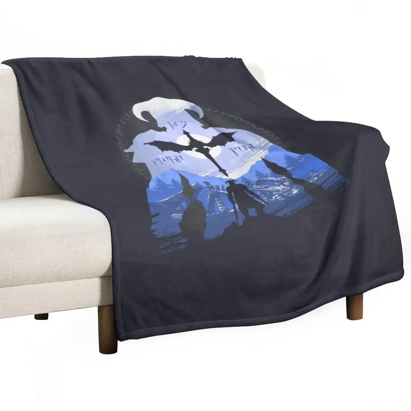 

The Last Dragonborn Throw Blanket christmas decoration Furry Blankets