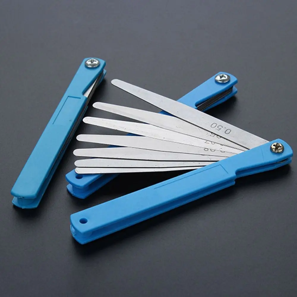 0.02-1mm Thickness Feeler Gauge Metric Feeler Gap Gauge 110*10mm Portable Alloy Steel Measurement Probe Gap Measuring Tools