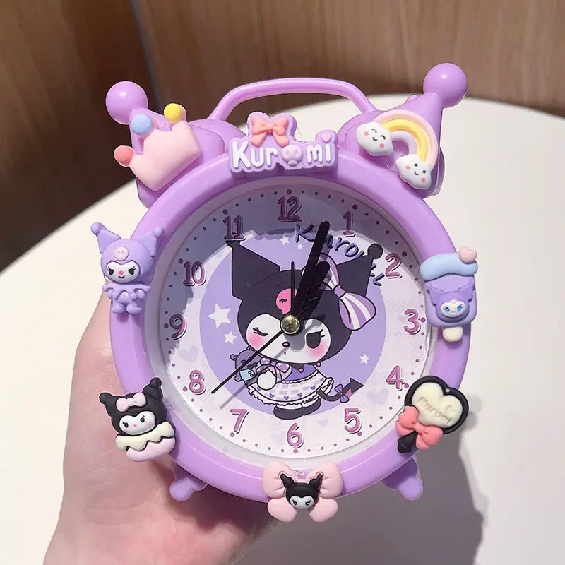 Sanrio Cartoon Animation Disney Cartoon Children's Alarm Clock Creative Cute Desktop Clock Students Wake Up Strong Wake Up