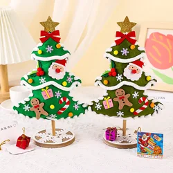 30cm DIY Felt Christmas Tree Ornament Christmas Decoration for Home Xmas Tree Handmade Toy Kids Gifts 2024 Navidad New Year Gift